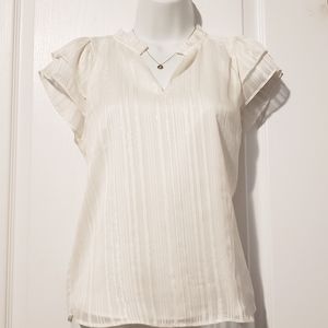 Banana Republic Flutter Sleeve Top